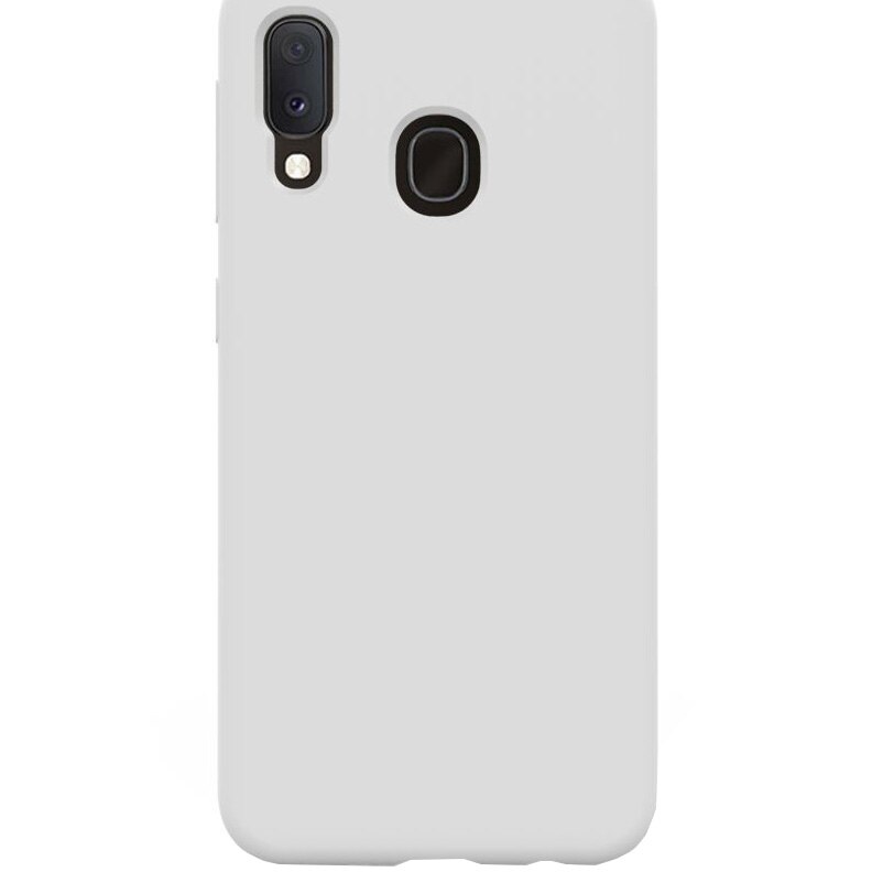 Husa de protectie 360° Lemontti Liquid Silicon Samsung Galaxy A20e, Stone