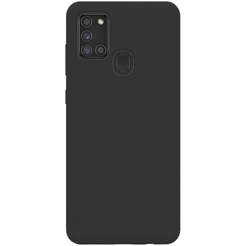 Husa de protectie 360° Lemontti Liquid Silicon Samsung Galaxy A21s, Black Husa de protectie 360° Lemontti Liquid Silicon Samsung Galaxy A21s, Black