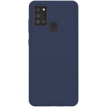 Husa de protectie 360° Lemontti Liquid Silicon Samsung Galaxy A21s, Dark Blue Husa de protectie 360° Lemontti Liquid Silicon Samsung Galaxy A21s, Dark Blue