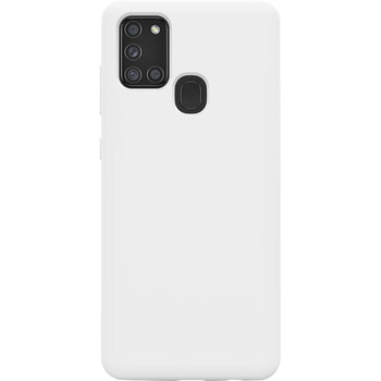 Husa de protectie 360° Lemontti Liquid Silicon Samsung Galaxy A21s, Stone Husa de protectie 360° Lemontti Liquid Silicon Samsung Galaxy A21s, Stone