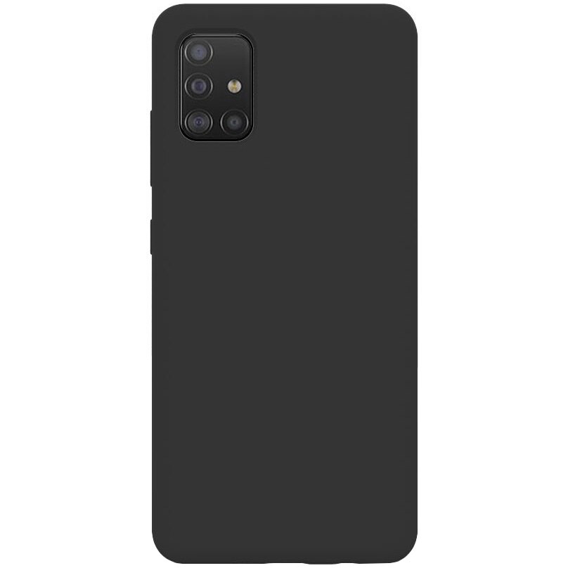 Husa de protectie 360° Lemontti Liquid Silicon Samsung Galaxy A51, Black