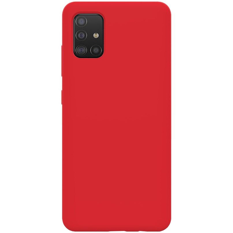 Husa de protectie 360° Lemontti Liquid Silicon Samsung Galaxy A51, Red