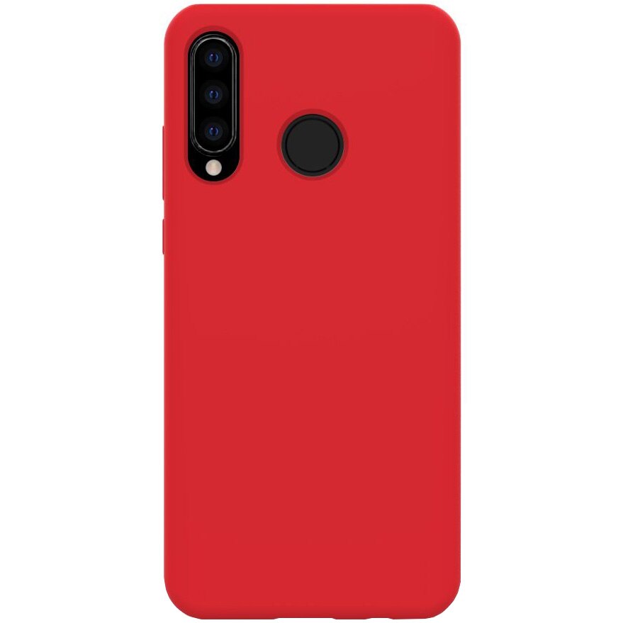 Husa de protectie 360° Lemontti Liquid Silicon Huawei P30 Lite, Red