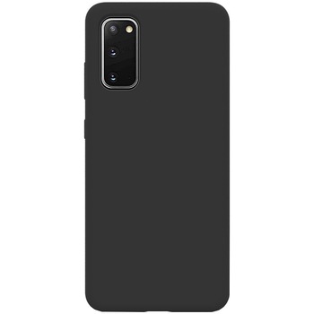 Husa de protectie 360° Lemontti Liquid Silicon Samsung Galaxy S20, Black Husa de protectie 360° Lemontti Liquid Silicon Samsung Galaxy S20, Black