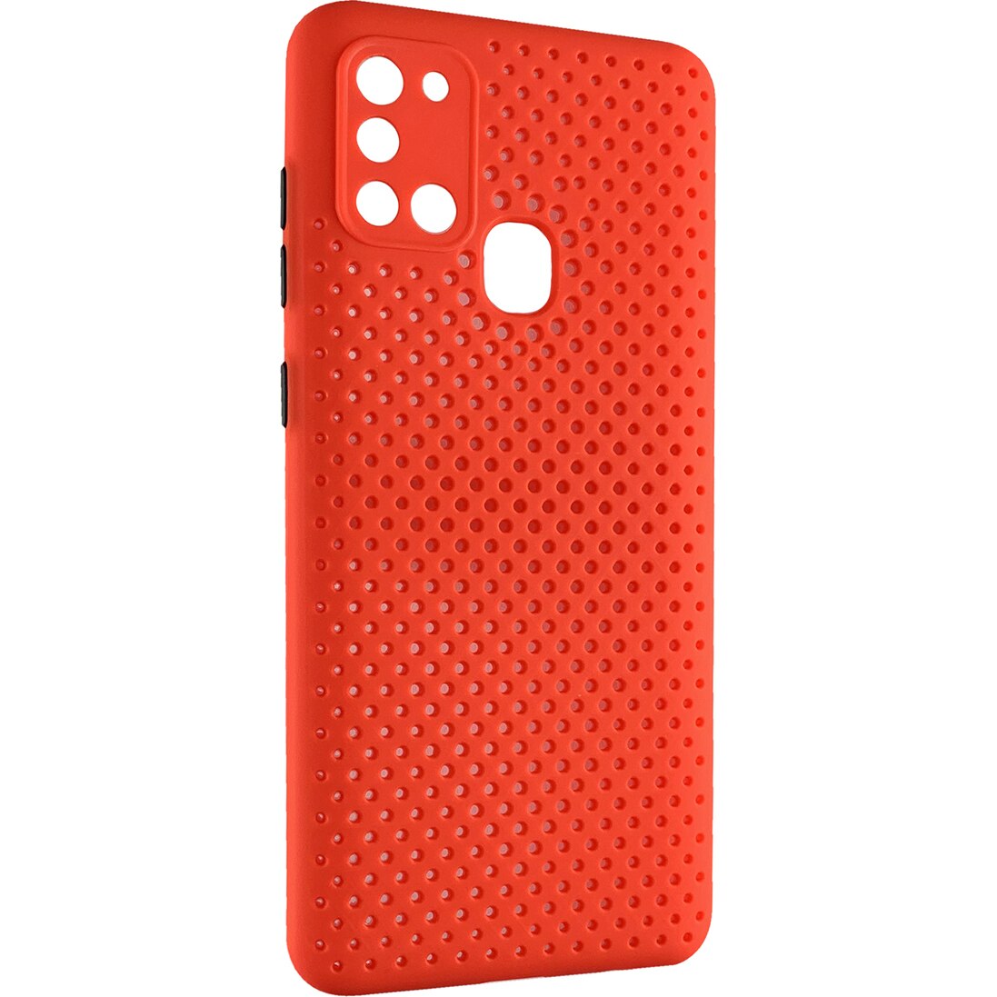Husa de protectie Lemontti Bubble Samsung Galaxy A21s, Rosu