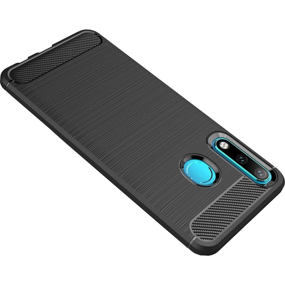 Husa de protectie Lemontti Carbon Huawei P30 Lite, Negru