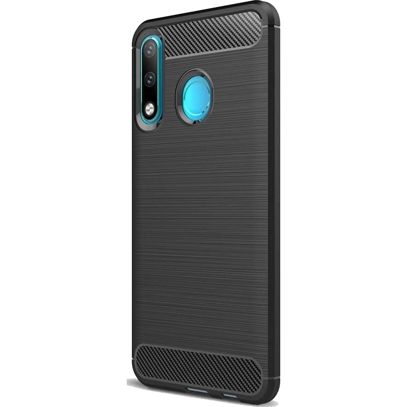 Husa de protectie Lemontti Carbon Huawei P30 Lite, Negru