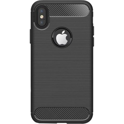 Husa de protectie Lemontti Carbon iPhone X / XS, Negru
