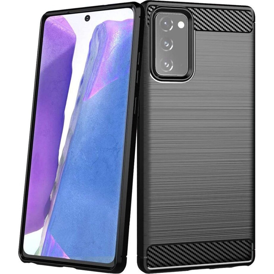 Husa de protectie Lemontti Carbon Samsung Galaxy Note 20, Negru