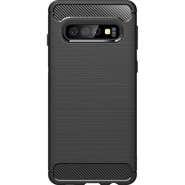 Husa de protectie Lemontti Carbon Samsung Galaxy S10, Negru