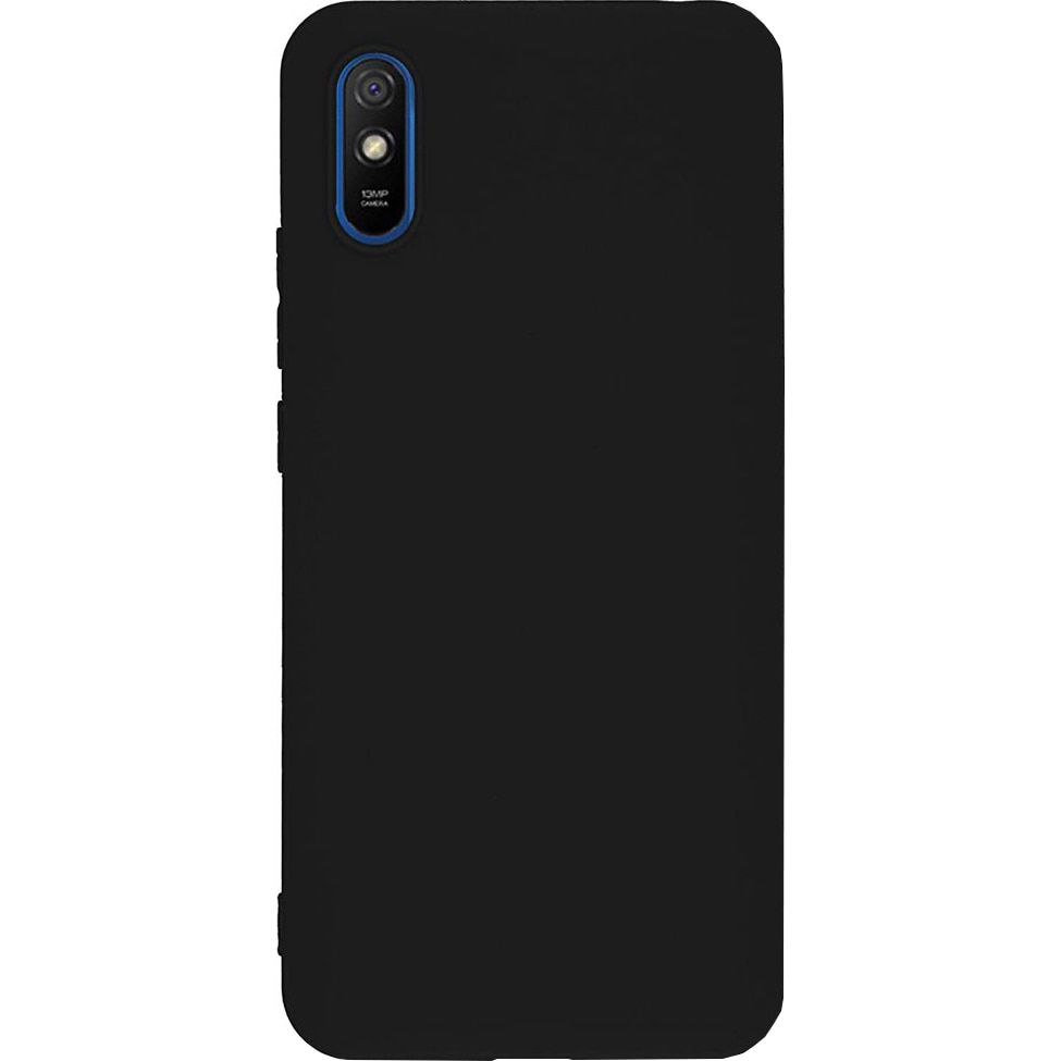 Husa de protectie 360° Lemontti Liquid Silicon Xiaomi Redmi 9A, Black