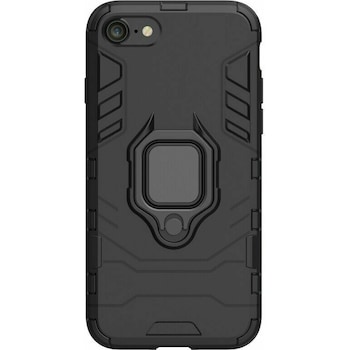 Husa de protectie antisoc Lemontti Ring Armor iPhone SE 2020 / 8 / 7, Negru Husa de protectie antisoc Lemontti Ring Armor iPhone SE 2020 / 8 / 7, Negru