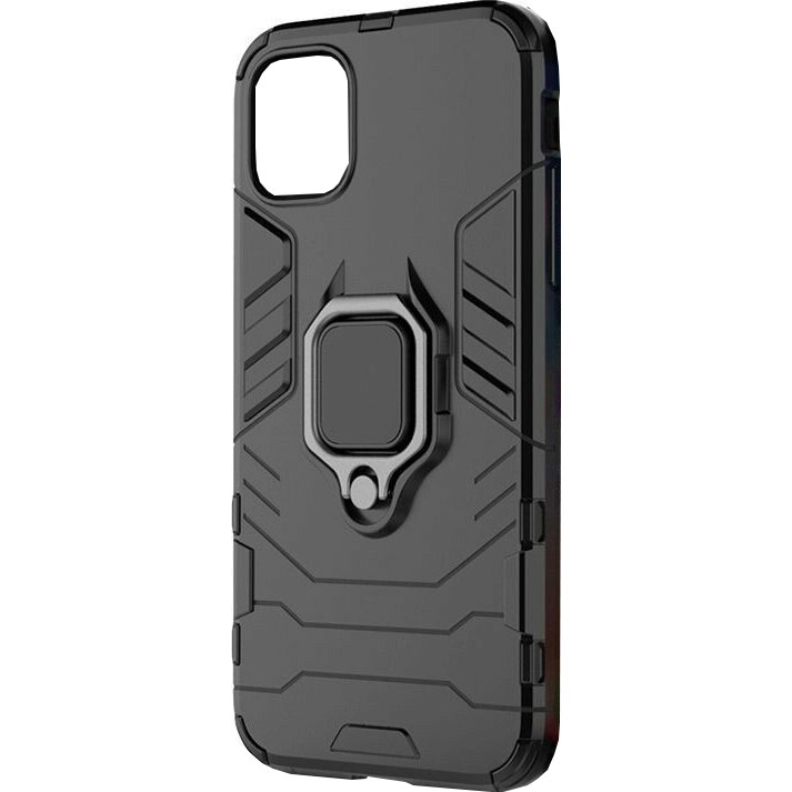 Husa de protectie antisoc Lemontti Ring Armor iPhone 12 Pro Max, Negru