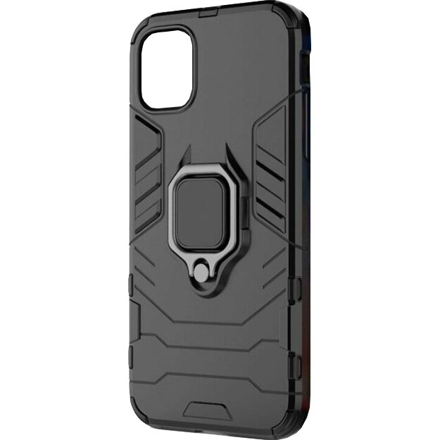 Husa de protectie antisoc Lemontti Ring Armor iPhone 11 Pro, Negru