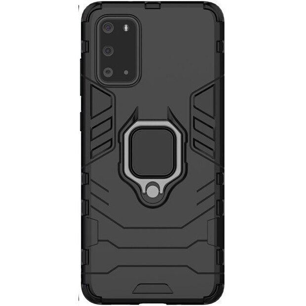 Husa de protectie antisoc Lemontti Ring Armor Samsung Galaxy S20, Negru