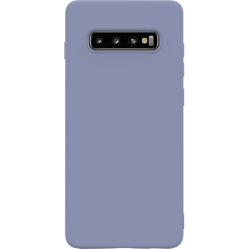 Husa de protectie Lemontti Silicon Soft Slim Samsung Galaxy S10\, Lavender Gray