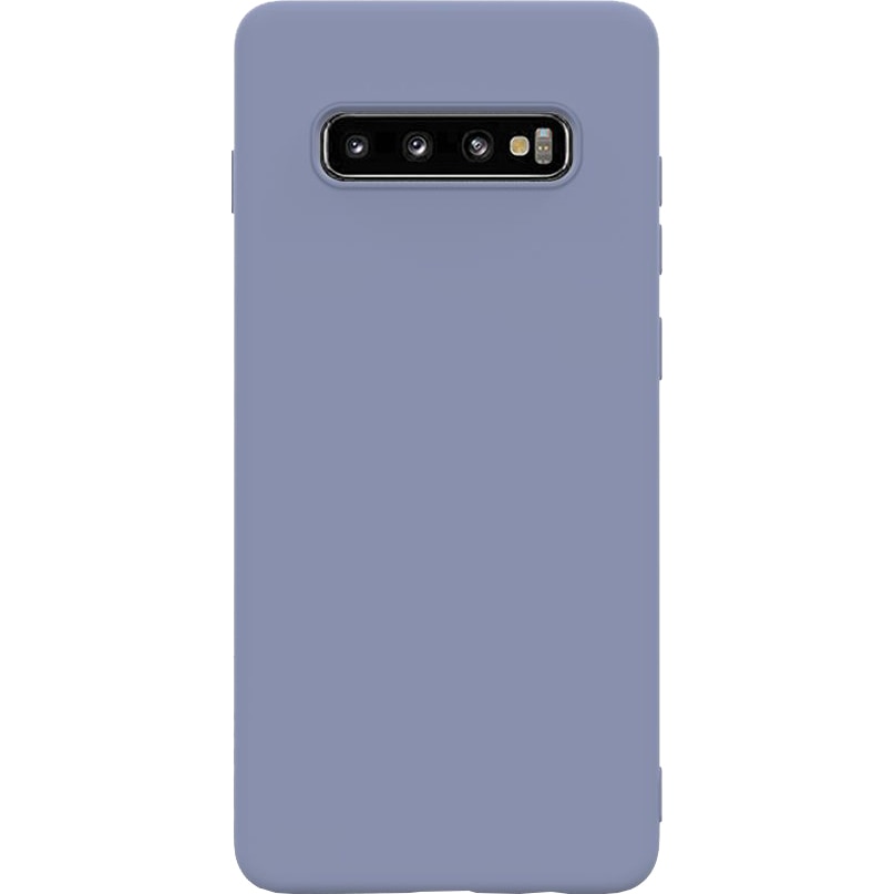 Husa de protectie Lemontti Silicon Soft Slim Samsung Galaxy S10 Plus, Lavender Gray