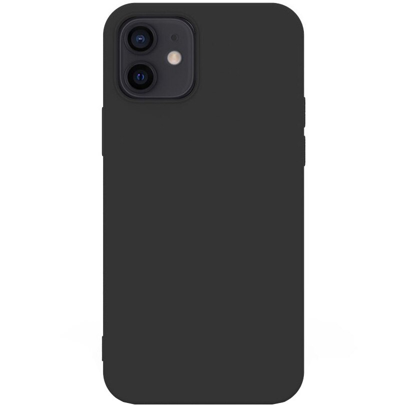 Husa de protectie Lemontti Silicon Soft Slim iPhone 12 Mini, Black