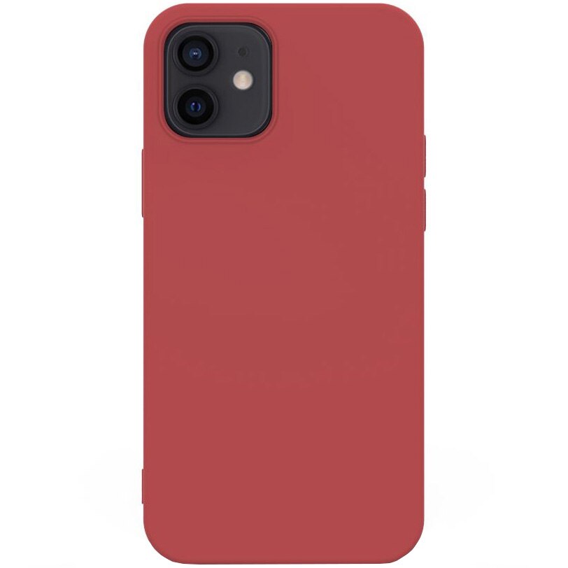 Husa de protectie Lemontti Silicon Soft Slim iPhone 12 Mini, Santa Red