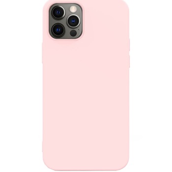 Husa de protectie Lemontti Silicon Soft Slim iPhone 12 / 12 Pro, Pink Sand Husa de protectie Lemontti Silicon Soft Slim iPhone 12 / 12 Pro, Pink Sand