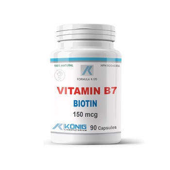 Vitamina B7 Biotina, 90 caps, Konig Nutrition Laboratoriums Vitamina B7 Biotina, 90 caps, Konig Nutrition Laboratoriums
