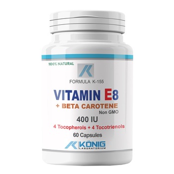 Vitamina E8 + Beta Caroten, 60 caps, Konig Nutrition Laboratiums Vitamina E8 + Beta Caroten, 60 caps, Konig Nutrition Laboratiums