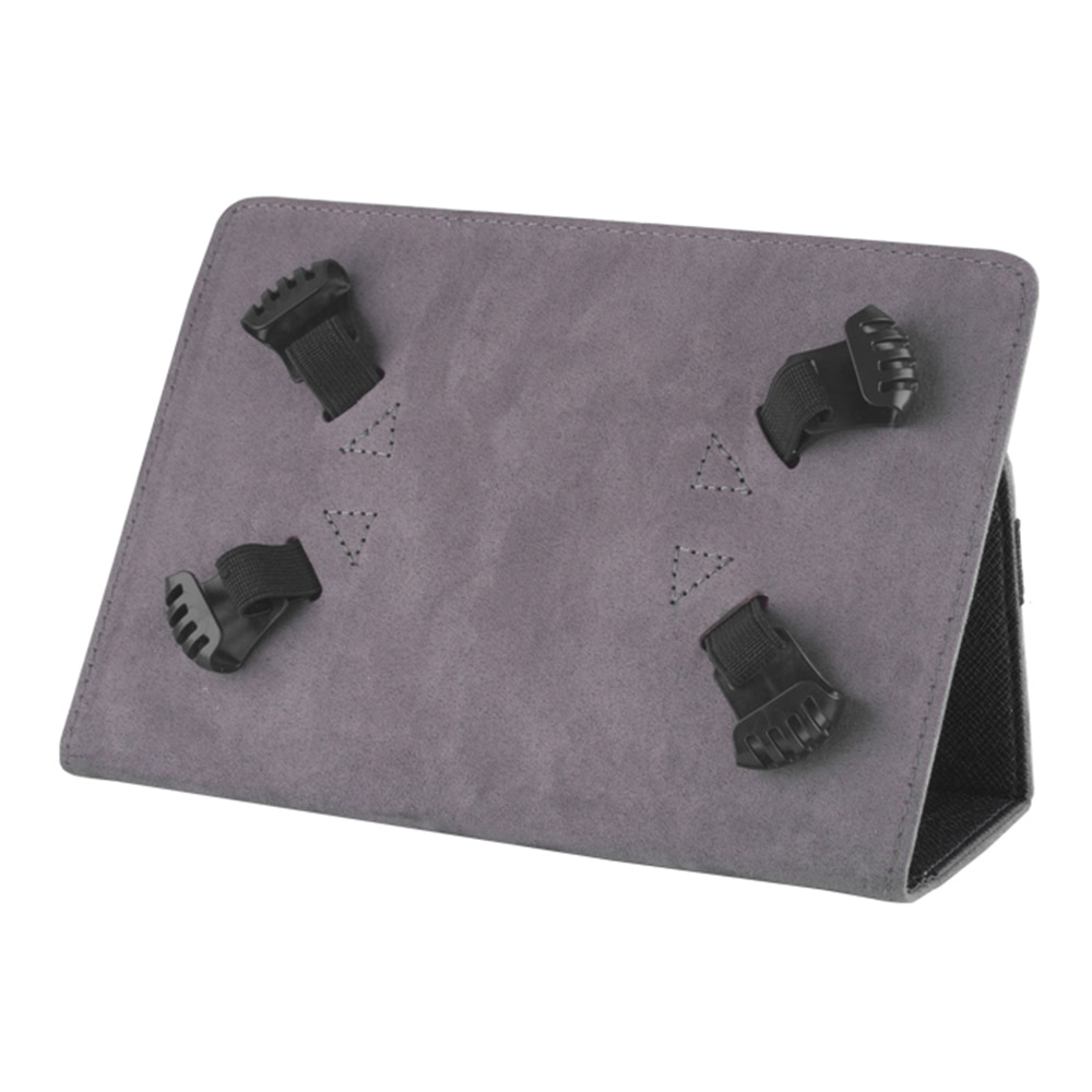 Husa BookStand, universala, pentru tablete intre 7 si 8”, din piele organica, Negru