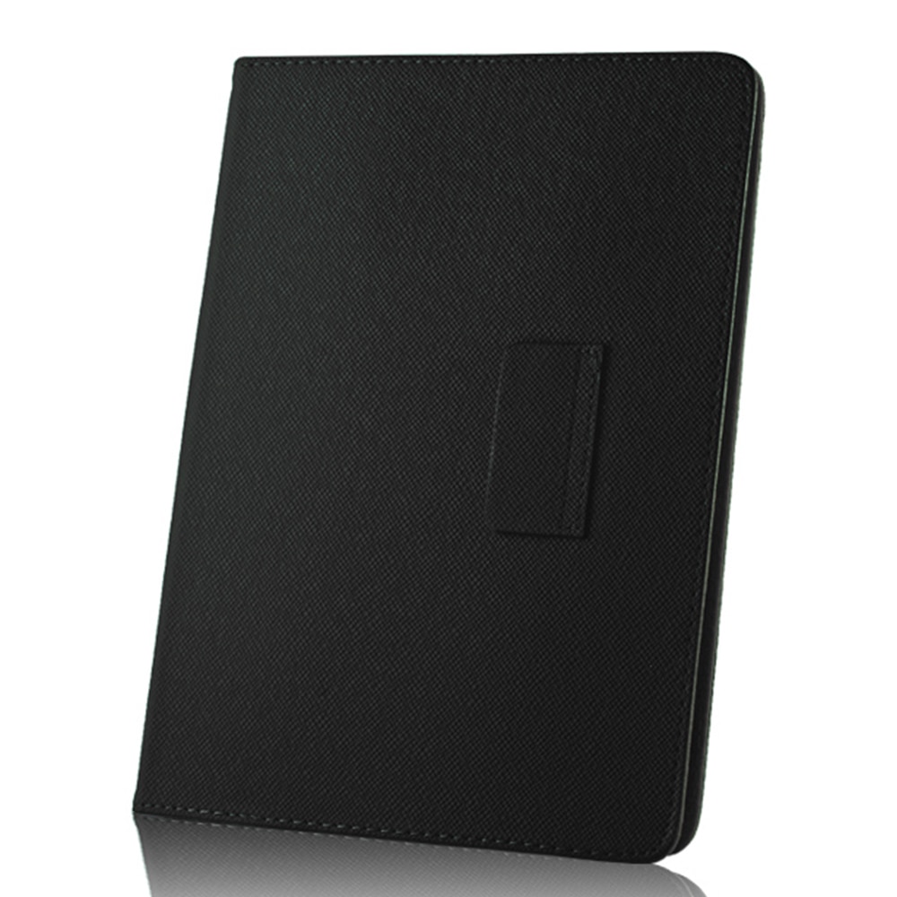 Husa BookStand, universala, pentru tablete intre 7 si 8”, din piele organica, Negru