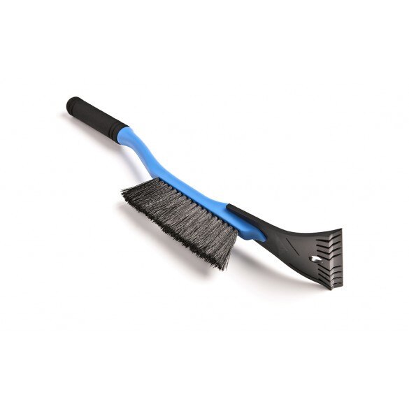 Racleta cu perie din plastic, Skoda, Albastra