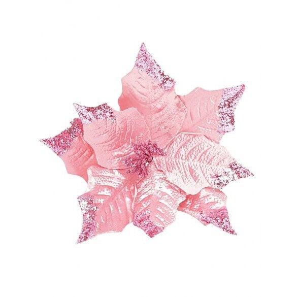 Decoratiune Brad, Craciunita artificiala, Roz, Ø 30cm