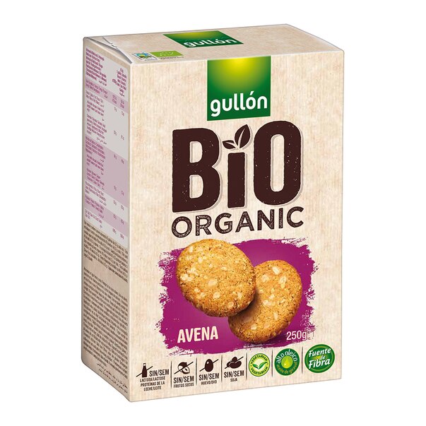 Biscuiti bio cu ovaz, 250g, Gullon