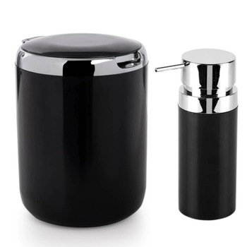 Set Accesorii de intretinere si curatenie bucatarie, Negru, 2 piese Set Accesorii de intretinere si curatenie bucatarie, Negru, 2 piese