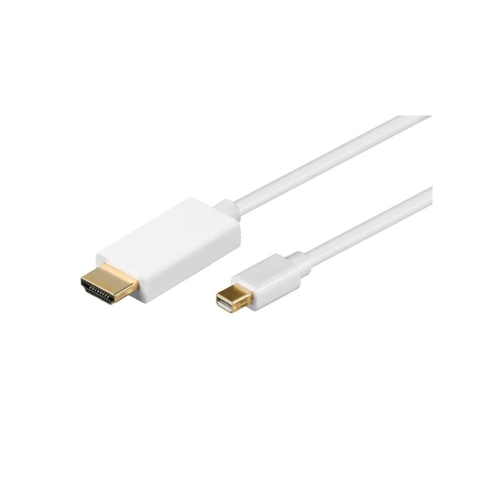 Mini Dislayport DP tata HDMI tata cable Alb 2 Metri
