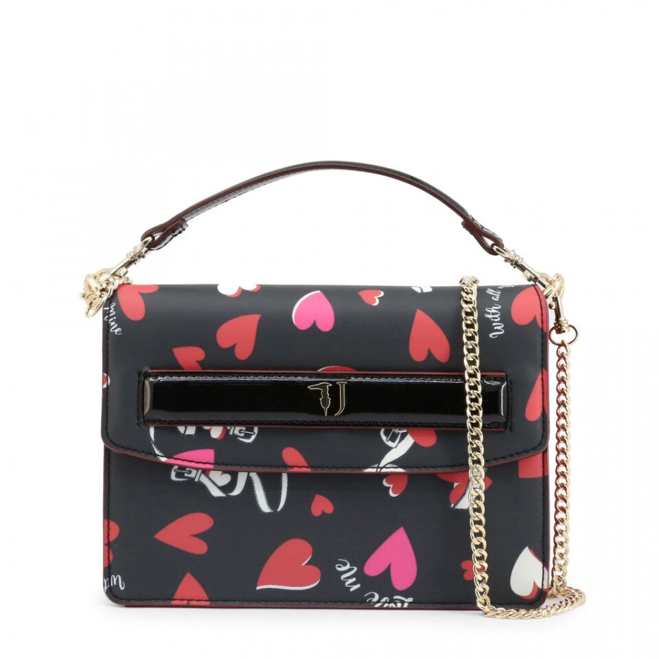 Geanta de mana, dama, Trussardi, PAPRICA_75B00536-93K501, Negru