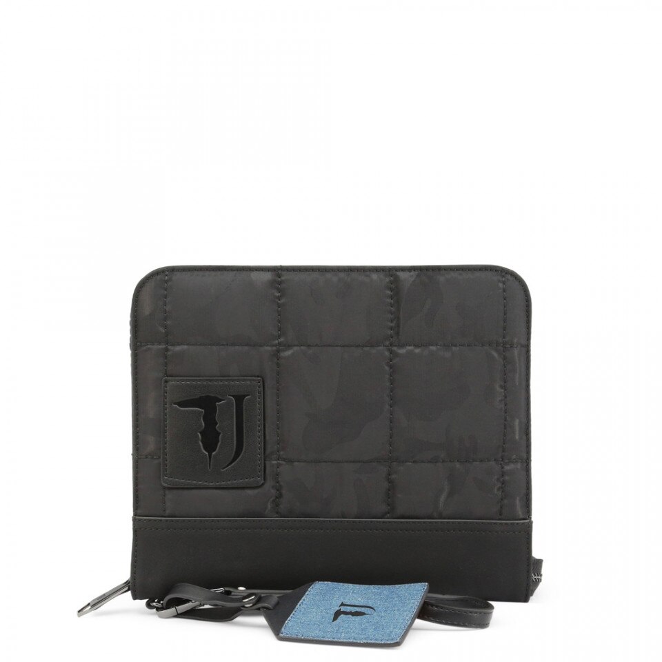 Geanta de mana, dama, Trussardi, TICINESE_71B00105-98K299, Negru