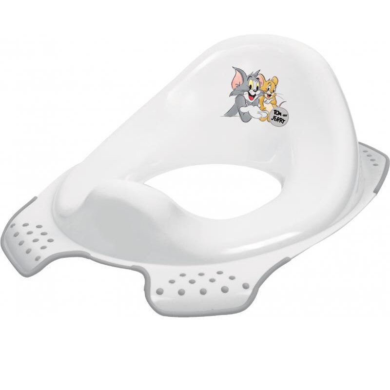 Reductor toaleta antiderapant Keeper Tom and Jerry 044836, Alb