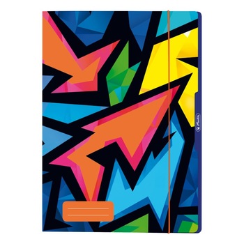 Mapa Cu Elastic A4 Motiv Neon Art Mapa Cu Elastic A4 Motiv Neon Art