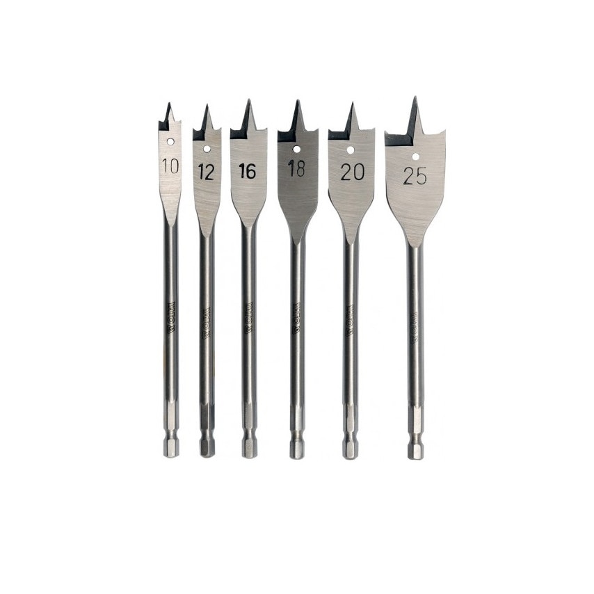 Set burghie plate pentru lemn 10-25 mm, 6 bucati, Yato, YT-3258