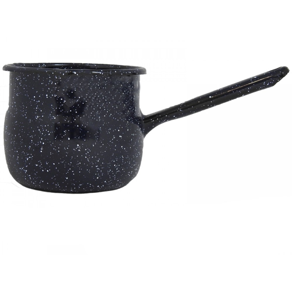 Ibric bombat 10cm negru cu picatele