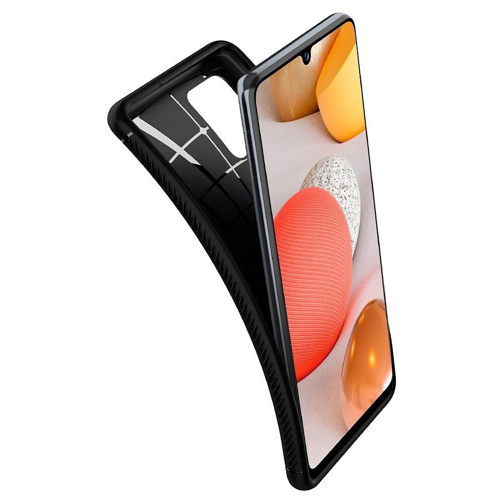 Husa Premium Spigen Rugged Armor Compatibila Cu Samsung Galaxy A42 5g, Negru