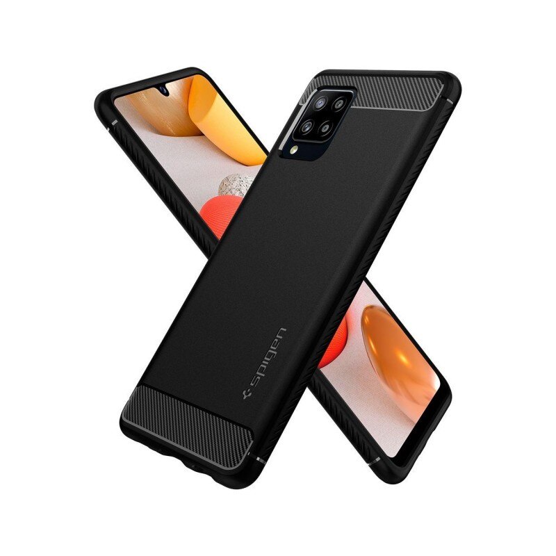 Husa Premium Spigen Rugged Armor Compatibila Cu Samsung Galaxy A42 5g, Negru