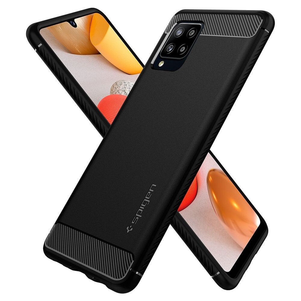 Husa Premium Spigen Rugged Armor Compatibila Cu Samsung Galaxy A42 5g, Negru