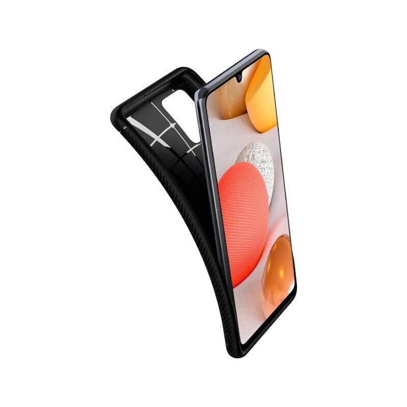Husa Premium Spigen Rugged Armor Compatibila Cu Samsung Galaxy A42 5g, Negru