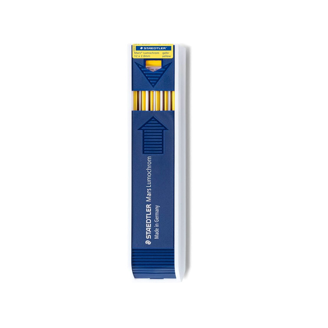 Set 12 rezerve pentru creion Staedtler Mars Lumochrom, 204, 2 mm, Galben