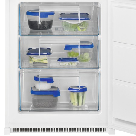 Combina frigorifica incorporabila Zanussi ZNLN18FS1, 267 l, Clasa F, LowFrost, FastFreeze, H 177 cm