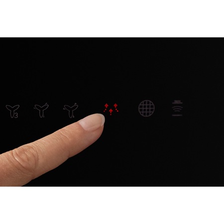 Hota incorporabila decorativa Electrolux LFV419K, Putere absorbtie 600 m3/h, LEDSpot, Control touch, 90 cm, Negru
