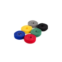 Banda cu arici Velcro 1,4cm x 1m, set 6 bucati culori diferite