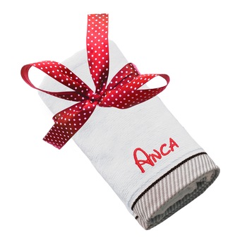 Prosop copii, LWS, bumbac, brodat, model nume Anca, 50x100 cm Prosop copii, LWS, bumbac, brodat, model nume Anca, 50x100 cm