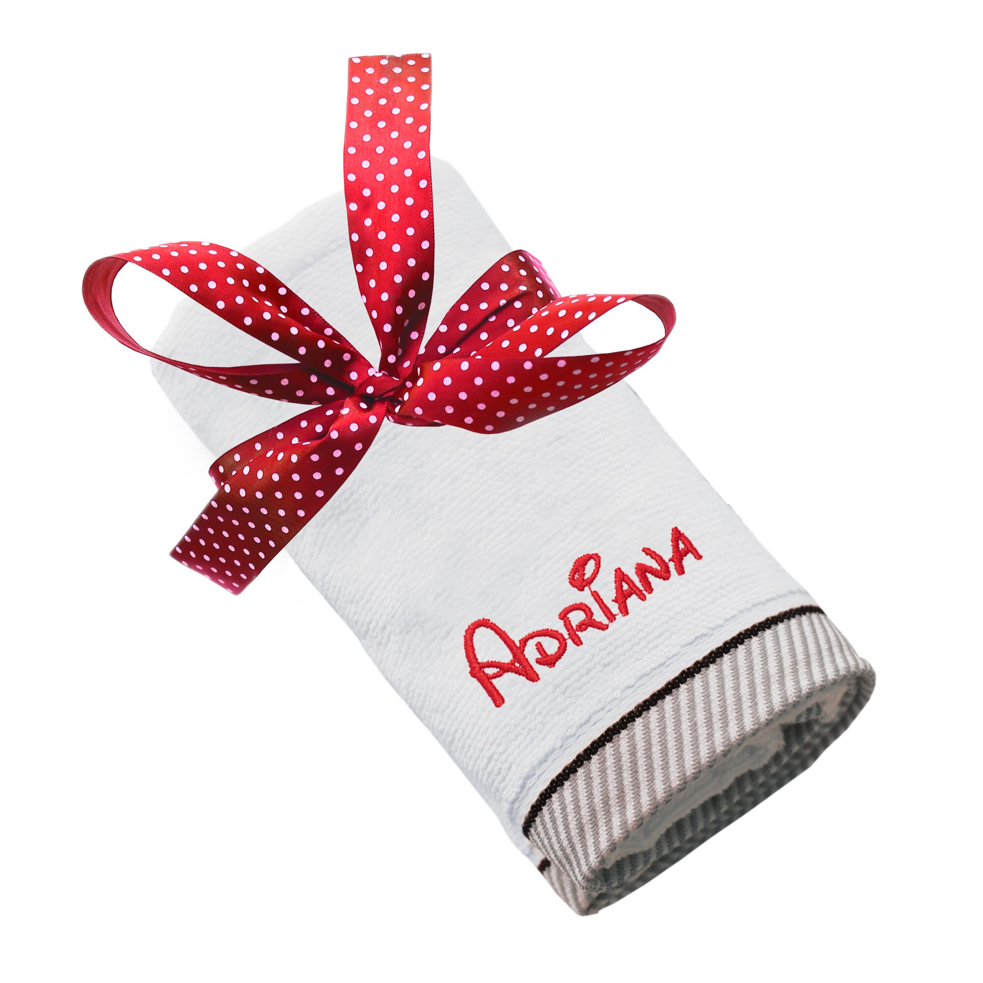 Prosop copii, LWS, bumbac, brodat, model nume Adriana, 50x100 cm