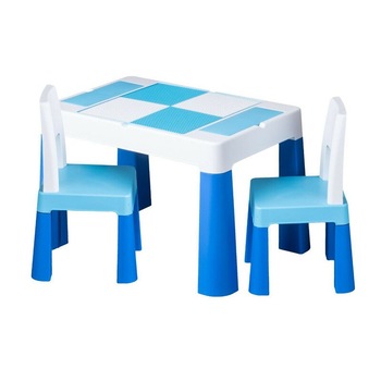 Set masuta cu scaunele, albastre Set masuta cu scaunele, albastre